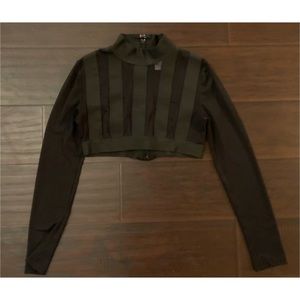 iHeartRaves mesh crop top size L